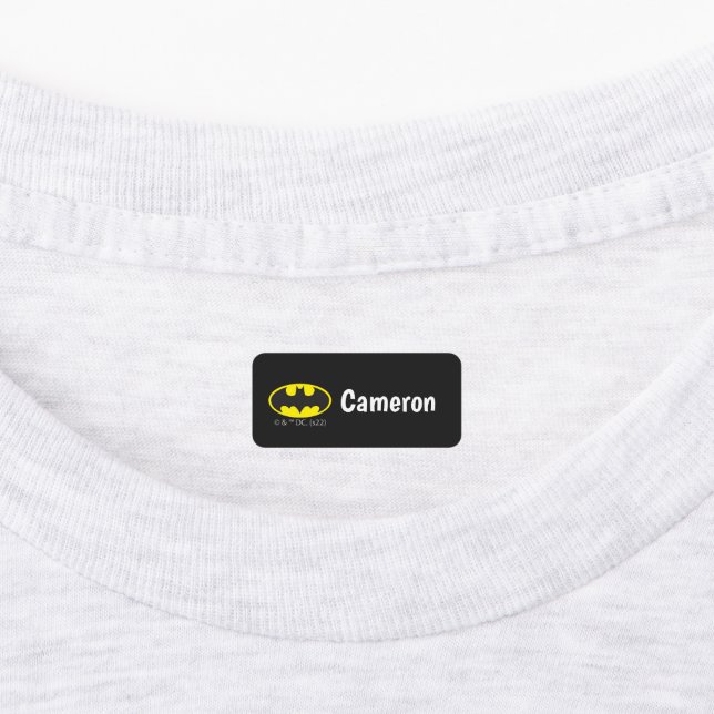 Batman Symbol | Becken-Oval-Logo Etiketten (Befestigt)