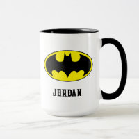 Batman Symbol | Becken-Oval-Logo | Name hinzufügen