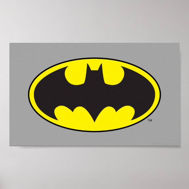 Batman Symbol | Becken-Oval-Logo Poster (Vorne)