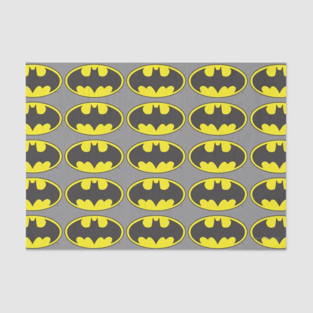 Batman Symbol | Becken-Oval-Logo Seidenpapier (Vorderseite)