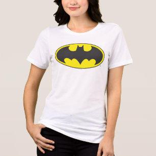 Batman Symbol   Becken-Oval-Logo Tri-Blend Shirt
