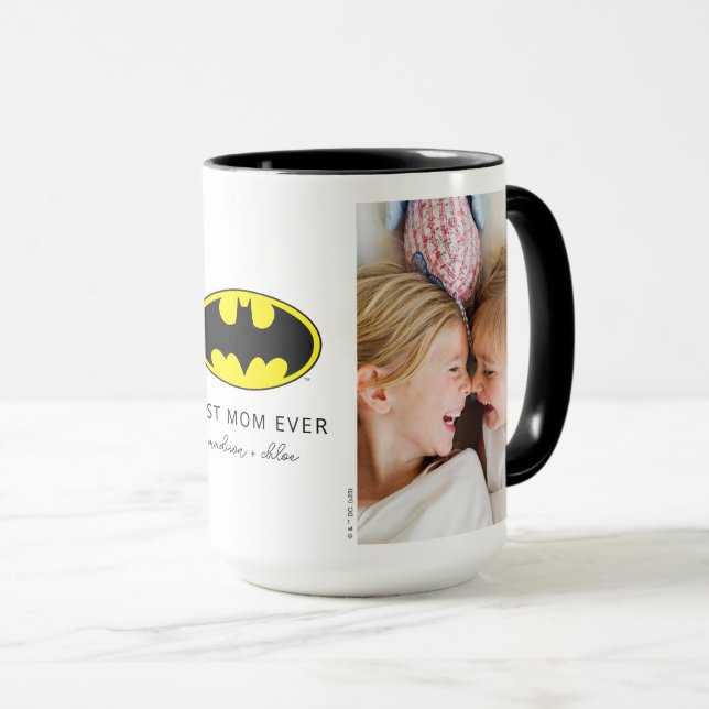 Batman Symbol | Best Mama Foto Tasse (VorderseiteRechts)