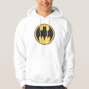 Batman Symbol   Dunkelgelbes Circle-Logo Hoodie