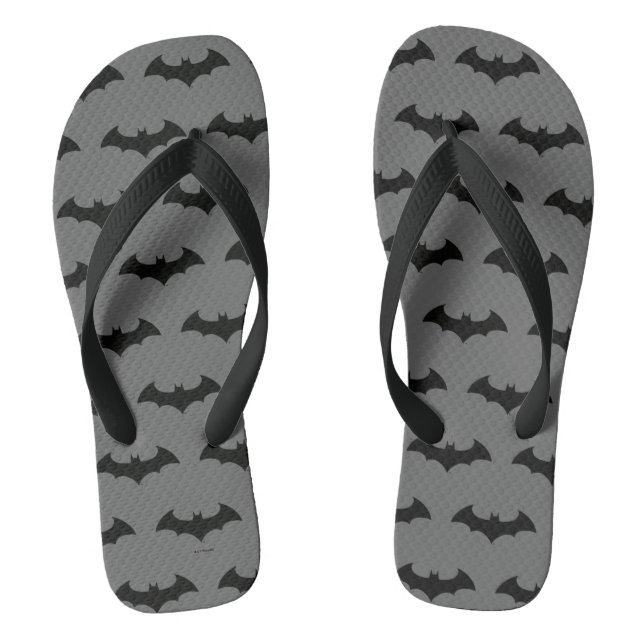 Batman Symbol | Einfache Bat-Silhouette Flip Flops (Fußbett)