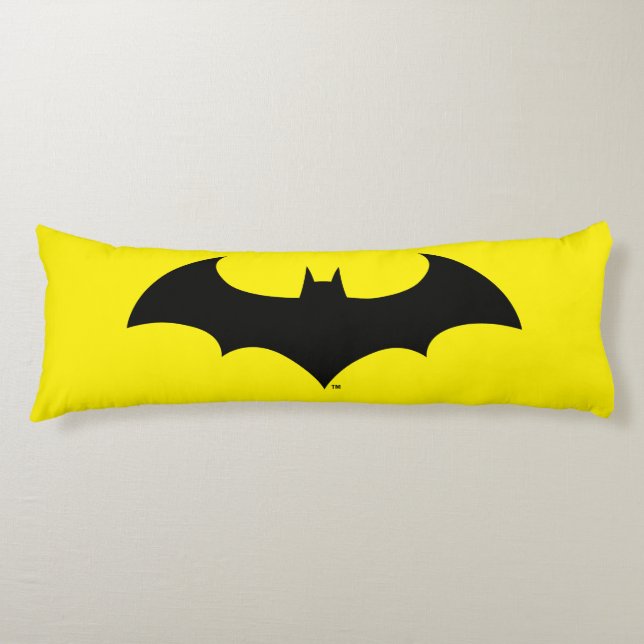 Batman Symbol | Einfache Bat-Silhouette Seitenschläferkissen (Vorderseite)