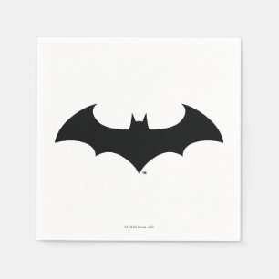 Batman Symbol   Einfache Bat-Silhouette Serviette