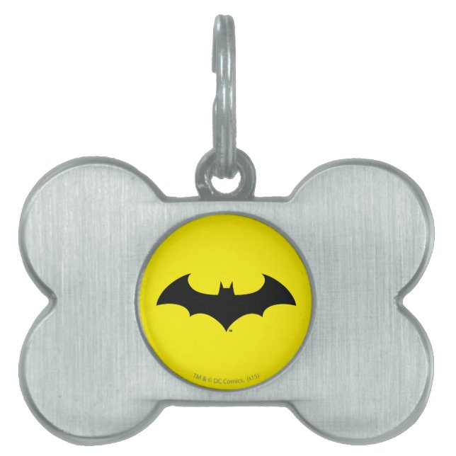 Batman Symbol | Einfache Bat-Silhouette Tiermarke (Vorderseite)
