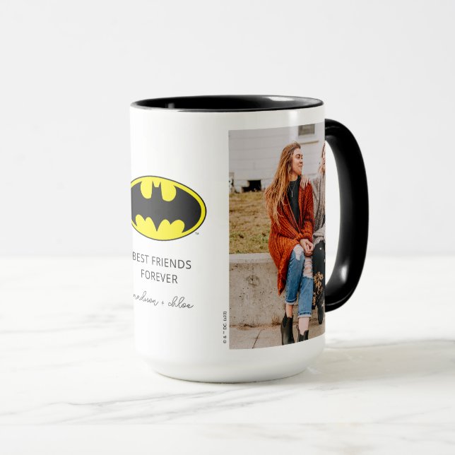 Batman Symbol | Foto der besten Freunde Tasse (VorderseiteRechts)