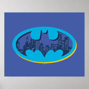 Batman   Symbol für die Stadt Arkham Poster