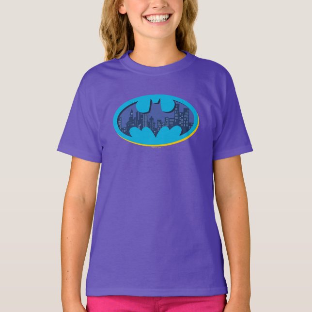 Batman | Symbol für die Stadt Arkham T-Shirt (Vorderseite)