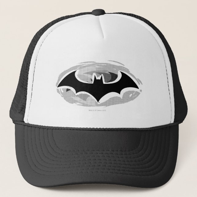 Batman Symbol | Gezeichnet Logo Truckerkappe (Vorderseite)