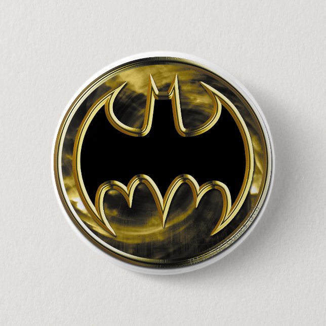 Batman Symbol | Gold-Logo Button (Vorderseite)