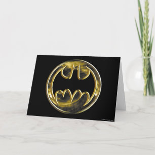 Batman Symbol   Gold-Logo Karte