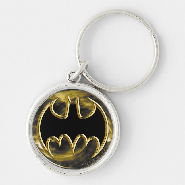 Batman Symbol | Gold-Logo Schlüsselanhänger (Vorne)