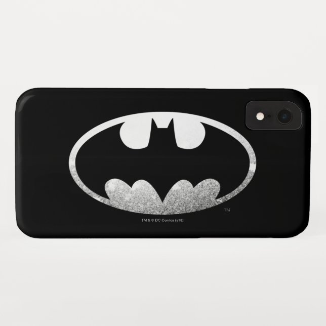 Batman Symbol | Grainy-Logo Case-Mate iPhone Hülle (Rückseite (Horizontal))