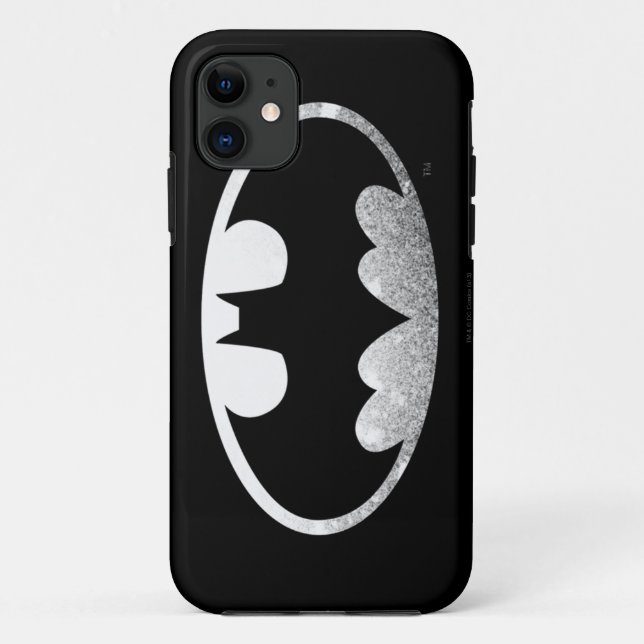Batman Symbol | Grainy-Logo Case-Mate iPhone Hülle (Rückseite)
