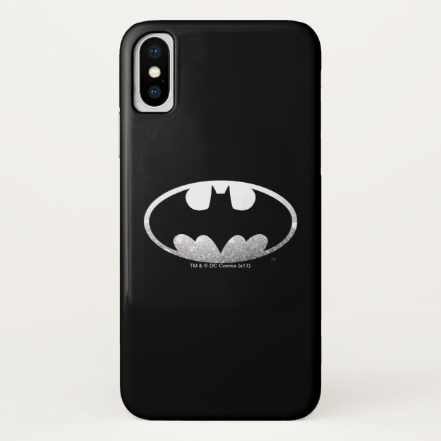 Batman Symbol | Grainy-Logo Case-Mate iPhone Hülle (Rückseite)