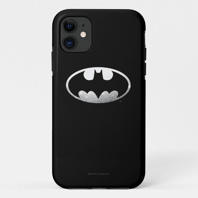 Batman Symbol | Grainy-Logo Case-Mate iPhone Hülle (Rückseite)