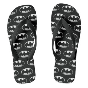 Batman Symbol   Grainy-Logo Flip Flops