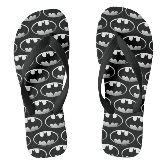 Batman Symbol | Grainy-Logo Flip Flops (Fußbett)