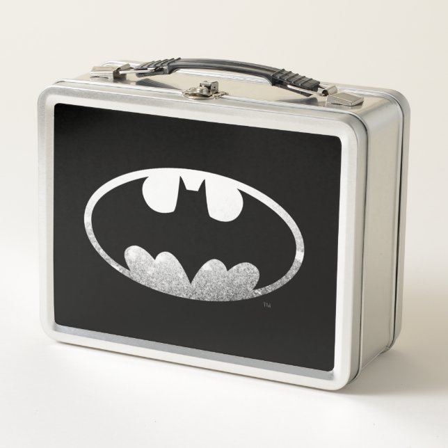 Batman Symbol | Grainy-Logo Metall Brotdose (Vorderseite)