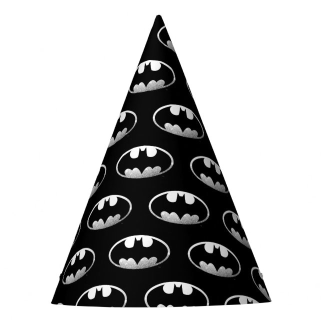 Batman Symbol | Grainy-Logo Partyhütchen (Vorderseite)