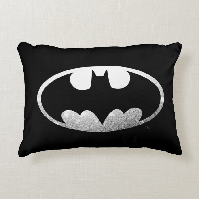 Batman Symbol | Grainy-Logo Zierkissen (Vorderseite)