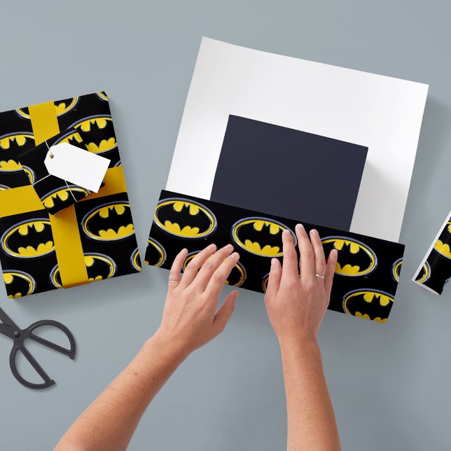 Batman Symbol | Klassisches Logo Geschenkpapier (Von Creator hochgeladen)