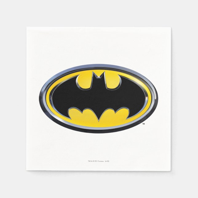 Batman Symbol | Klassisches Logo Serviette (Vorderseite)