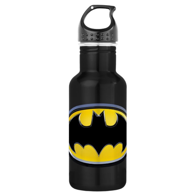 Batman Symbol | Klassisches Logo Trinkflasche (Vorderseite)