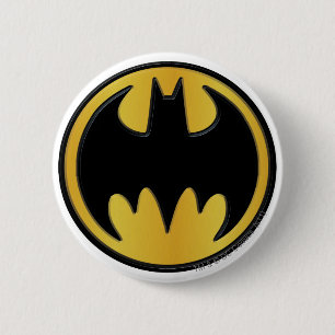 Batman Symbol Klassisches Round-Logo Button