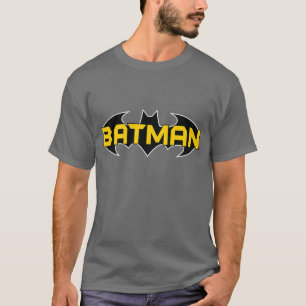 Batman Symbol   Name Gelb/Schwarz T-Shirt