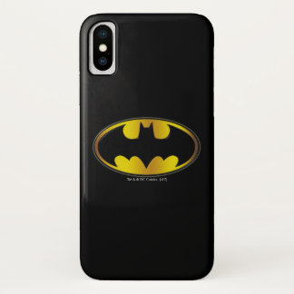 Batman Symbol | Oval Gradient Logo iPhone X Hülle