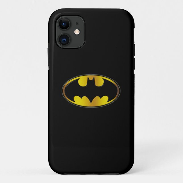 Batman Symbol | Oval Gradient Logo Case-Mate iPhone Hülle (Rückseite)