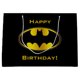 Batman Symbol | Oval Gradient Logo Große Geschenktüte