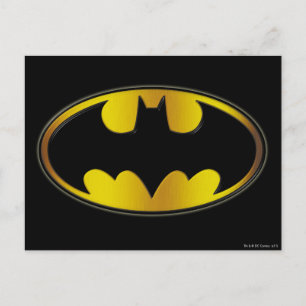 Batman Symbol   Oval Gradient Logo Postkarte