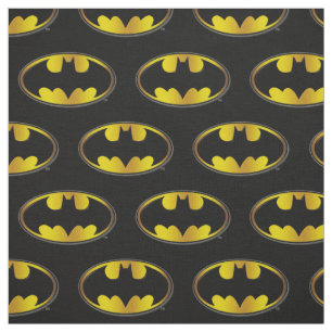 Batman Symbol Oval Gradient Logo Stoff