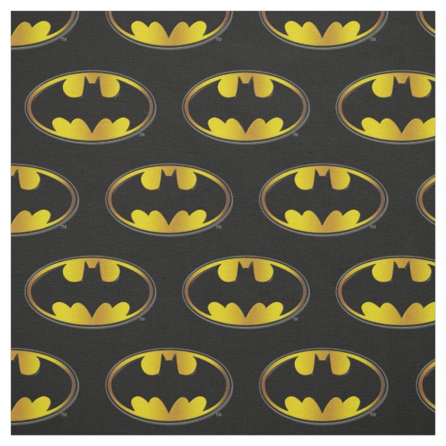 Batman Symbol | Oval Gradient Logo Stoff (Muster)