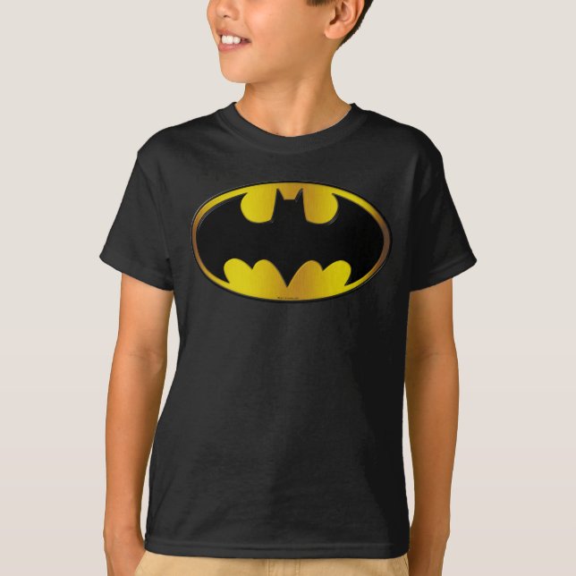 Batman Symbol | Oval Gradient Logo T-Shirt (Vorderseite)