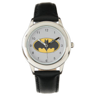 Batman Symbol   Oval Logo Armbanduhr