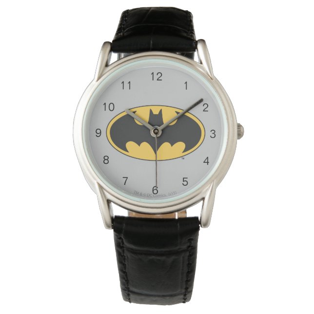 Batman Symbol | Oval Logo Armbanduhr (Vorderseite)