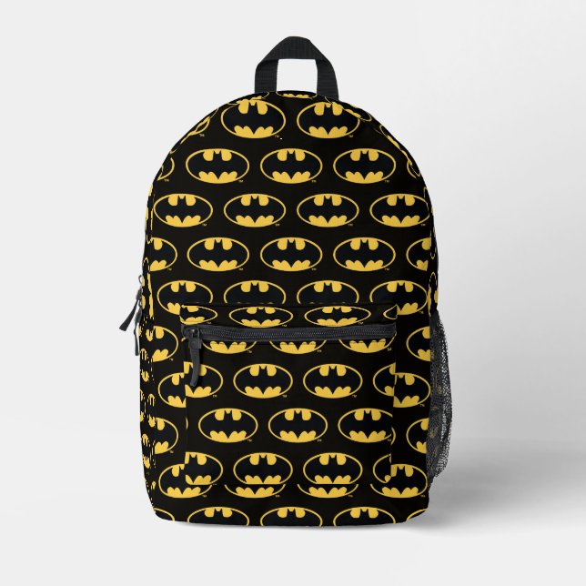 Batman-Symbol | Oval-Logo Bedruckter Rucksack (Vorderseite)