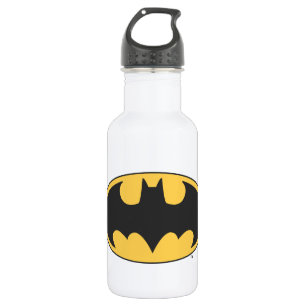Batman Symbol   Oval Logo Edelstahlflasche