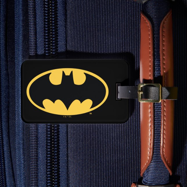 Batman Symbol | Oval Logo Gepäckanhänger (Vorderseite Insitu 4)