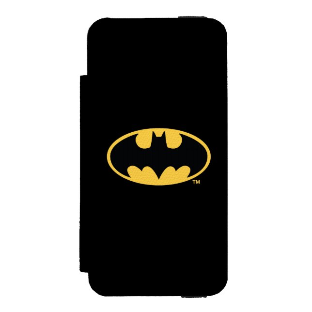 Batman Symbol | Oval Logo Incipio iPhone Geldbeutel-Hülle (Folio Vorderseite)