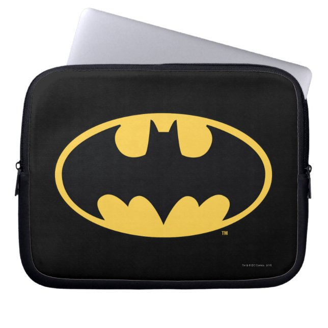Batman Symbol | Oval Logo Laptopschutzhülle (Vorderseite)