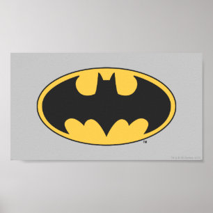 Batman Symbol   Oval Logo Poster