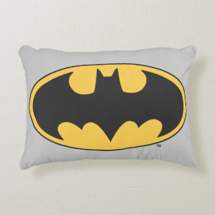 Batman Symbol   Oval Logo Zierkissen