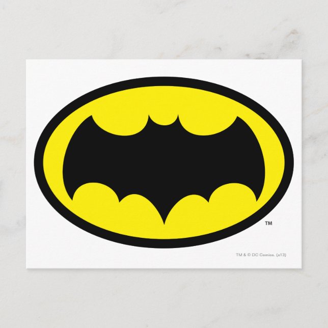 Batman Symbol Postkarte (Vorderseite)
