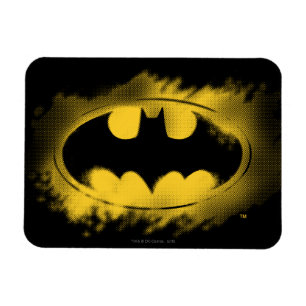 Batman Symbol   Schwarz-Gelb-Logo Magnet